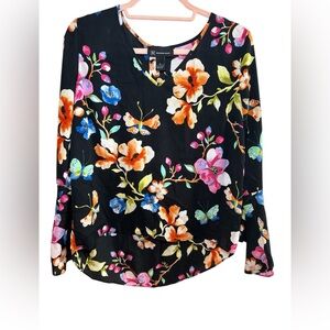INC Floral Blouse size small